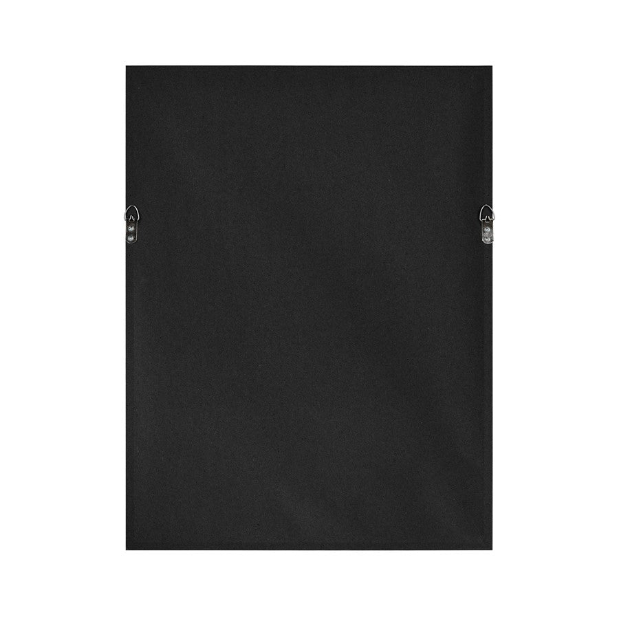 Atlas Lighting Foliage II 18x24in Framed Wall Art | Ivory Fabric on Black Wood Frame | Living Room & Bedroom Decor | Model WA11051-02