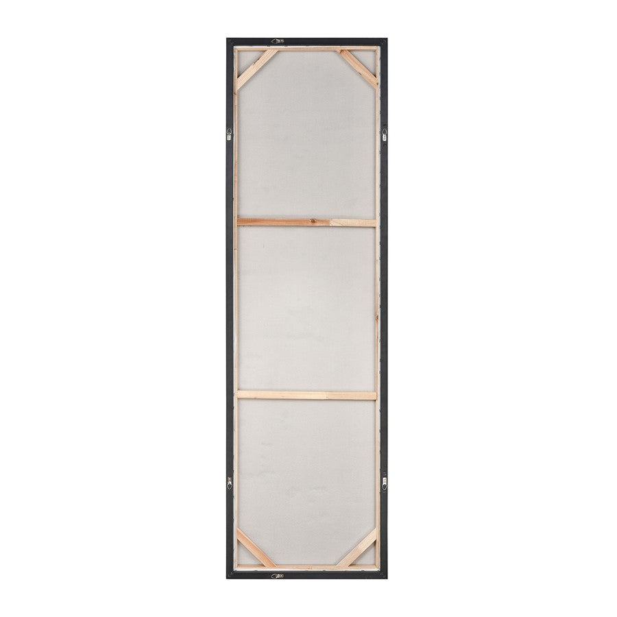 Atlas Lighting Gambit 20x70in Wall Art | Silver Metallic Fabric on Plastic | Modern Living Room & Hallway Decor | 20 x 1 x 70 in | Model WA11056-01