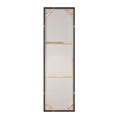 Atlas Lighting Gambit 20x70in Wall Art | Silver Metallic Fabric on Plastic | Modern Living Room & Hallway Decor | 20 x 1 x 70 in | Model WA11056-01