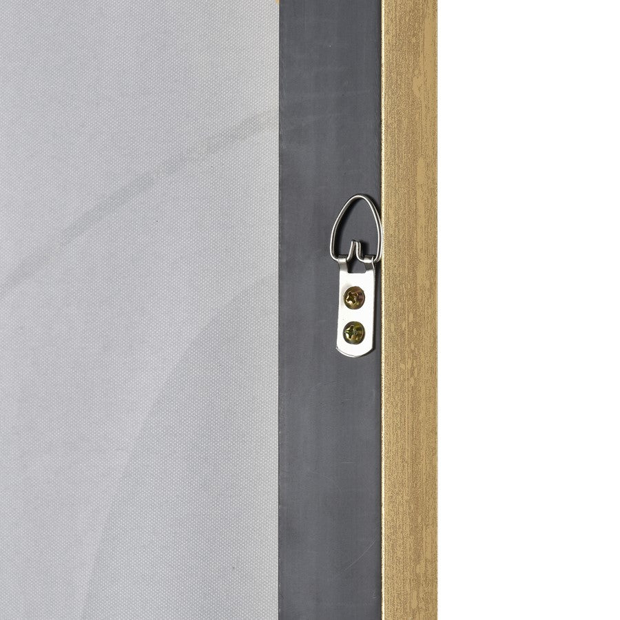 Atlas Lighting Kenner 39in Framed Wall Art | Gray Fabric Modern/Contemporary | Living Room & Bedroom Wall Decor | Model WA11073-01