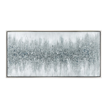 Atlas Lighting Kimble 59in Framed Wall Art | Gray Fabric Modern/Contemporary | Living Room & Bedroom Wall Decor | Model WA11074-01