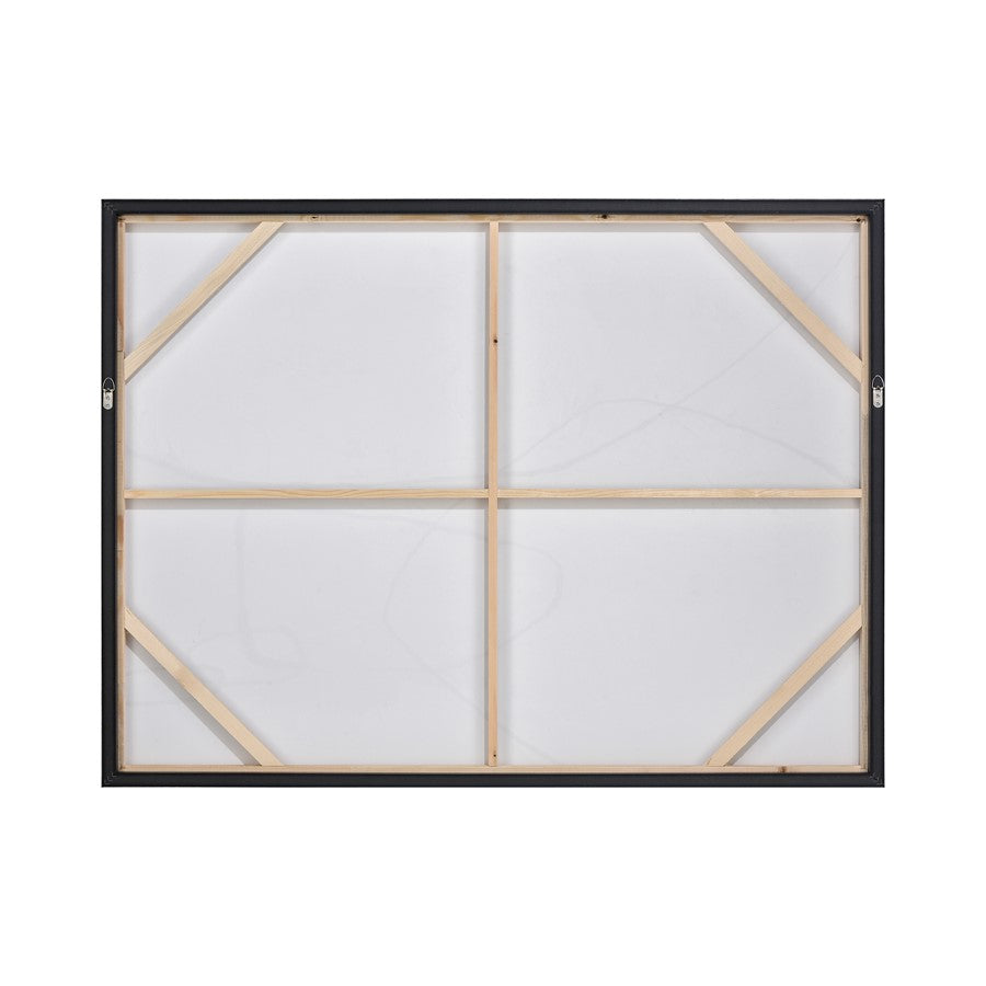 Atlas Lighting Kinetic 47in Framed Wall Art | Taupe Fabric Transitional | Living Room & Bedroom Wall Decor | 47.25 x 2 x 35.5 in | Model WA11075-01