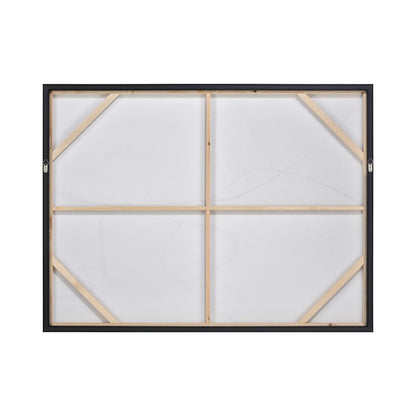 Atlas Lighting Kinetic 47in Framed Wall Art | Taupe Fabric Transitional | Living Room & Bedroom Wall Decor | 47.25 x 2 x 35.5 in | Model WA11075-01