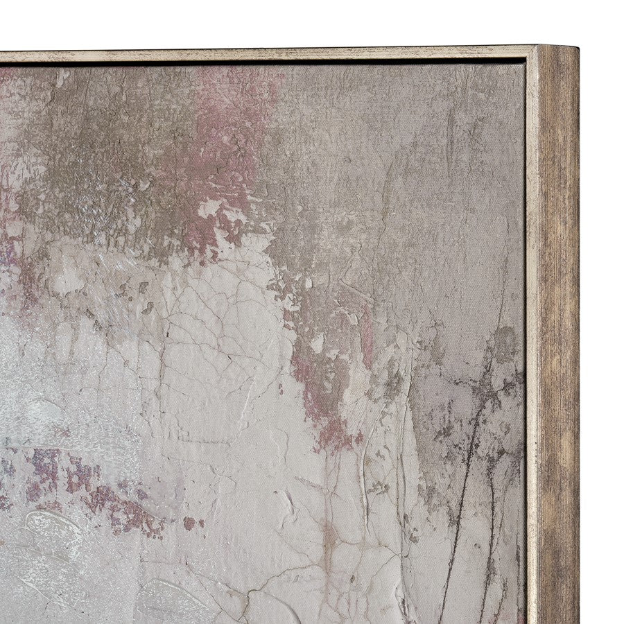 Atlas Lighting Kinetic 47in Framed Wall Art | Taupe Fabric Transitional | Living Room & Bedroom Wall Decor | 47.25 x 2 x 35.5 in | Model WA11075-01