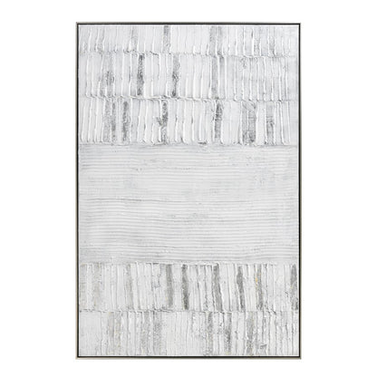 Atlas Lofi 40x60in Framed Wall Art | Textured White Acrylic Canvas | Living Room & Office Decor | 40 x 2 x 60 in | Model WA11084-01