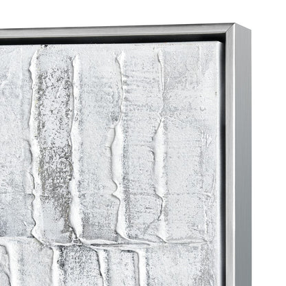 Atlas Lofi 40x60in Framed Wall Art | Textured White Acrylic Canvas | Living Room & Office Decor | 40 x 2 x 60 in | Model WA11084-01