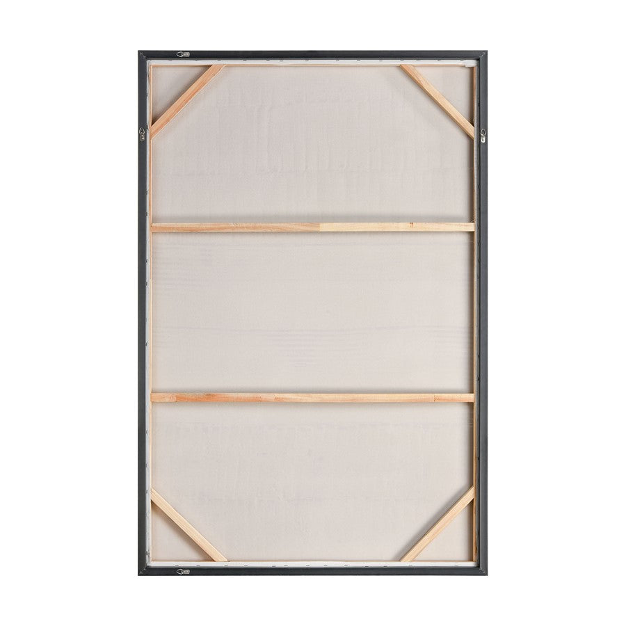 Atlas Lofi 40x60in Framed Wall Art | Textured White Acrylic Canvas | Living Room & Office Decor | 40 x 2 x 60 in | Model WA11084-01