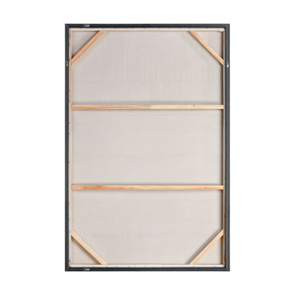 Atlas Lofi 40x60in Framed Wall Art | Textured White Acrylic Canvas | Living Room & Office Decor | 40 x 2 x 60 in | Model WA11084-01