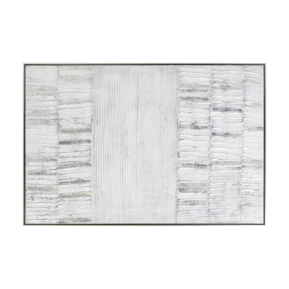 Atlas Lofi 40x60in Framed Wall Art | Textured White Acrylic Canvas | Living Room & Office Decor | 40 x 2 x 60 in | Model WA11084-01