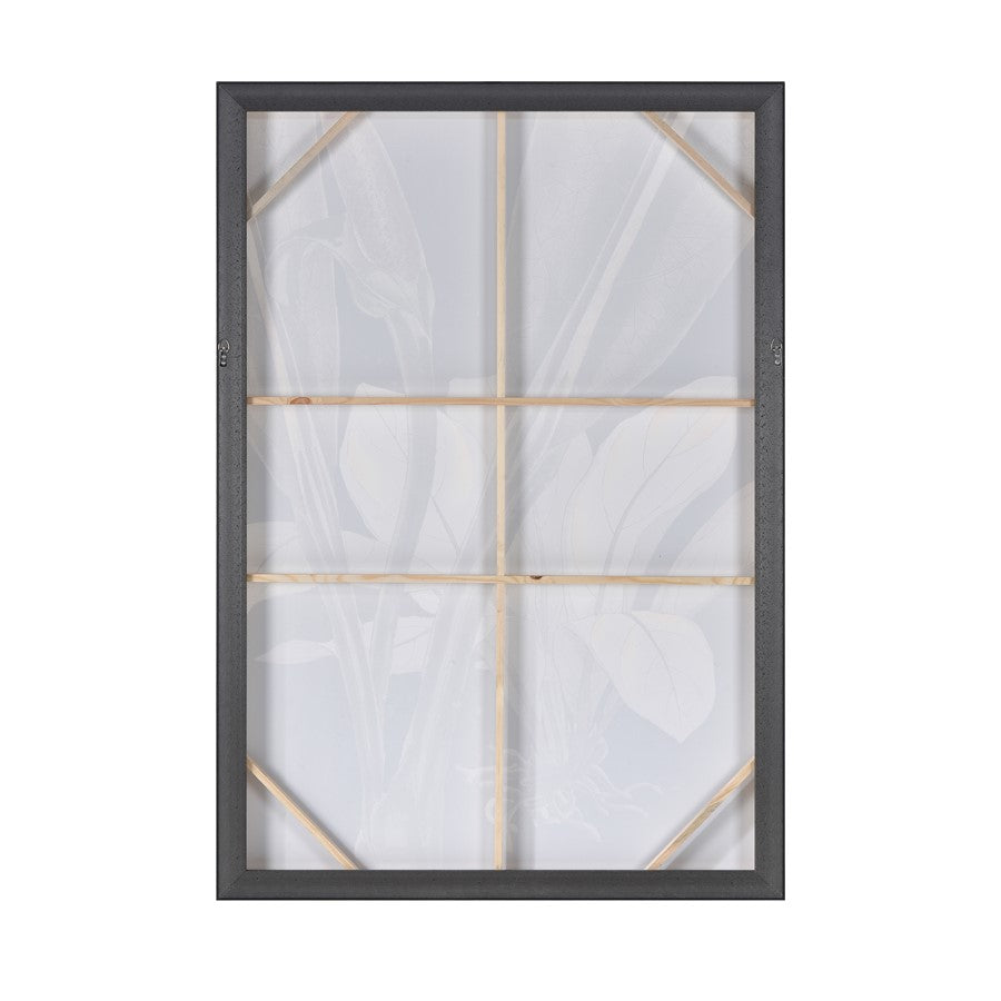 Atlas Lush II 39x57in Framed Wall Art | Tropical Green Leaf Canvas | Living Room & Bedroom Decor | 39 x 2 x 57 in | Model WA11087-02