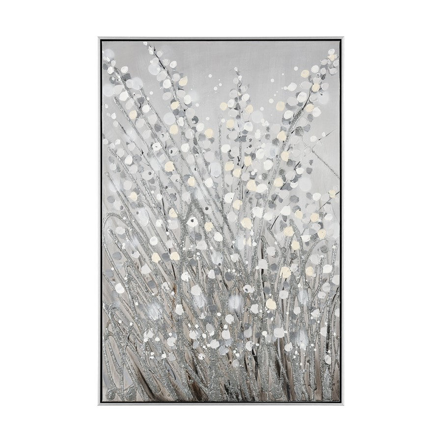 Atlas Lighting Meadow Mist Set of 2 24in Gray Wall Art | Transitional Fabric | Living Room & Bedroom Decor | 24 x 1.75 x 36 in | Model WA11089-01S