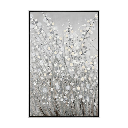 Atlas Lighting Meadow Mist Set of 2 24in Gray Wall Art | Transitional Fabric | Living Room & Bedroom Decor | 24 x 1.75 x 36 in | Model WA11089-01S