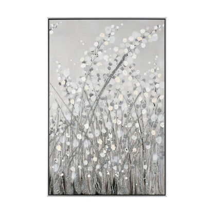 Atlas Lighting Meadow Mist Set of 2 24in Gray Wall Art | Transitional Fabric | Living Room & Bedroom Decor | 24 x 1.75 x 36 in | Model WA11089-01S