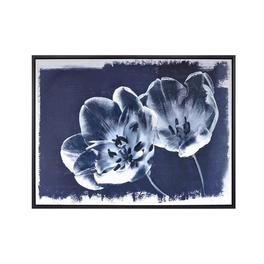 Atlas Lighting Meru 35in Navy Wall Art | Transitional Fabric | Living Room & Bedroom Decor | 35.5 x 1.5 x 47.25 in | Model WA11090-01