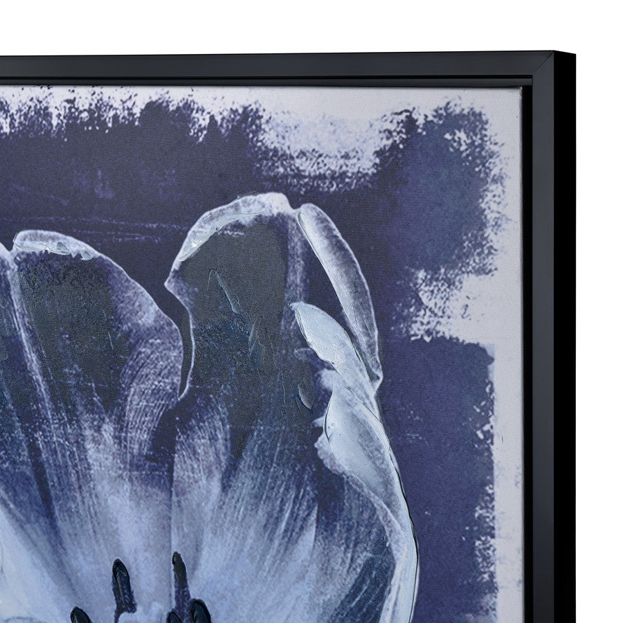 Atlas Lighting Meru 35in Navy Wall Art | Transitional Fabric | Living Room & Bedroom Decor | 35.5 x 1.5 x 47.25 in | Model WA11090-01
