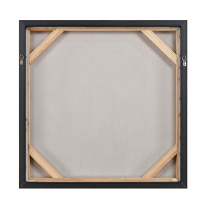 Atlas Lighting Modern Blush I 25in White Wall Art | Modern Fabric | Living Room & Bedroom Decor | 25 x 2 x 25 in | Model WA11096-01
