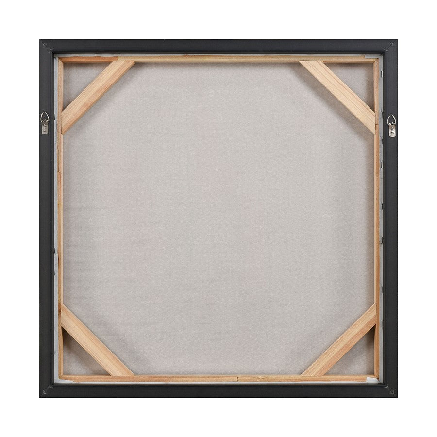 Atlas Lighting Modern Blush II 25in Framed Wall Art | White & Light Pink Fabric Canvas | Living Room & Bedroom Decor | Model WA11096-02
