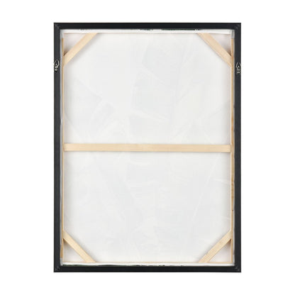 Atlas Lighting Musa I 24x32in Framed Wall Art | Green & Off White Fabric Canvas | Living Room & Dining Room Decor | Model WA11099-01