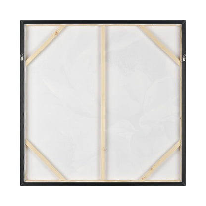 Atlas Lighting Petal Study 39in Framed Wall Art | Blush Fabric on Silver Frame | Living Room & Bedroom Botanical Decor | Model WA11120-01
