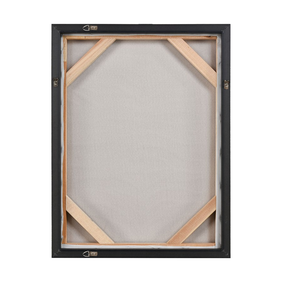 Atlas Lighting Prowess I 25in Framed Wall Art | Gold & Bronze Fabric on Champagne Frame | Living Room & Office Nature Decor | Model WA11123-01