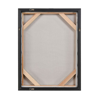 Atlas Lighting Prowess I 25in Framed Wall Art | Gold & Bronze Fabric on Champagne Frame | Living Room & Office Nature Decor | Model WA11123-01
