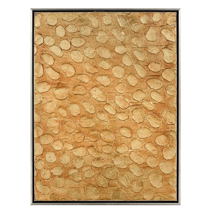 Atlas Lighting Prowess II 19in W Framed Wall Art | Modern Gold & Bronze Fabric | Living Room & Bedroom Decor | 19 x 2 x 25 in | Model WA11123-02