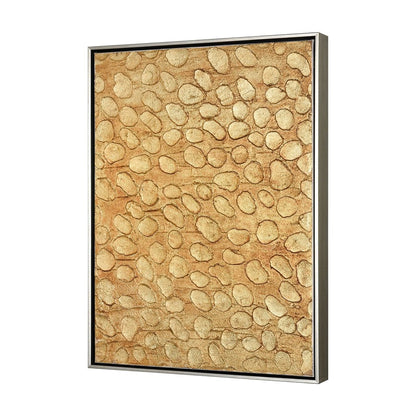 Atlas Lighting Prowess II 19in W Framed Wall Art | Modern Gold & Bronze Fabric | Living Room & Bedroom Decor | 19 x 2 x 25 in | Model WA11123-02
