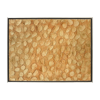 Atlas Lighting Prowess II 19in W Framed Wall Art | Modern Gold & Bronze Fabric | Living Room & Bedroom Decor | 19 x 2 x 25 in | Model WA11123-02