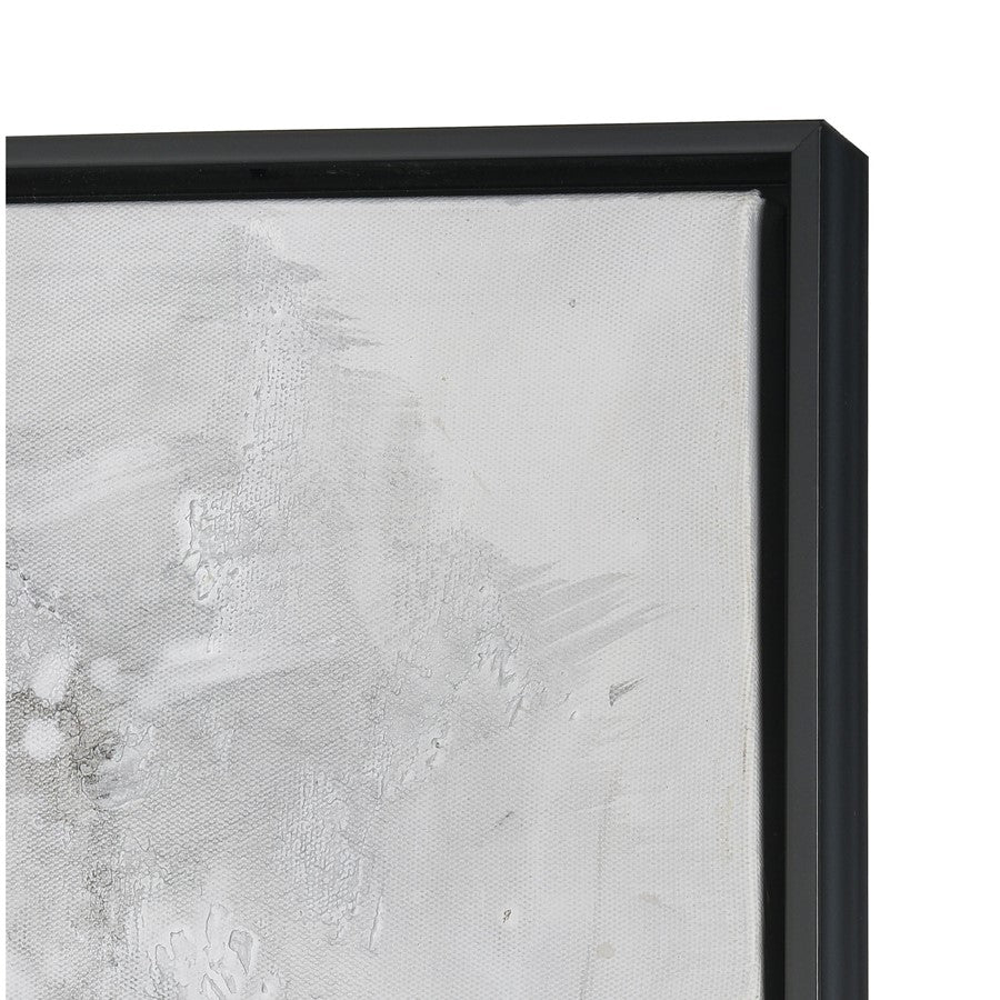 Atlas Lighting Reading in Gray 36.5in W Framed Wall Art | Modern Gray & Gold Fabric | Living Room & Office Decor | Model WA11125-01