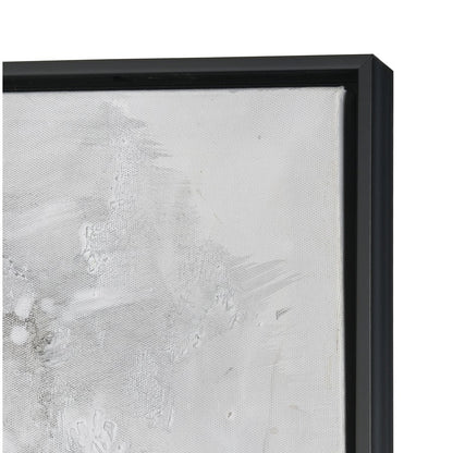 Atlas Lighting Reading in Gray 36.5in W Framed Wall Art | Modern Gray & Gold Fabric | Living Room & Office Decor | Model WA11125-01