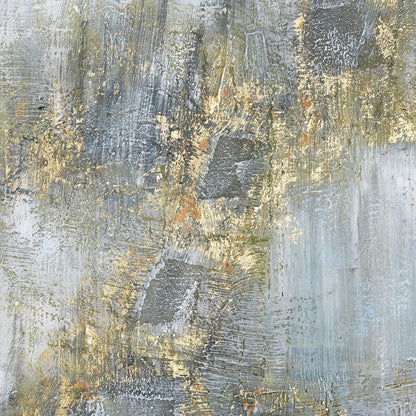 Atlas Lighting Remembered Gold 60in W Framed Wall Art | Modern Off White & Gold Fabric | Living Room & Entryway Decor | Model WA11126-01