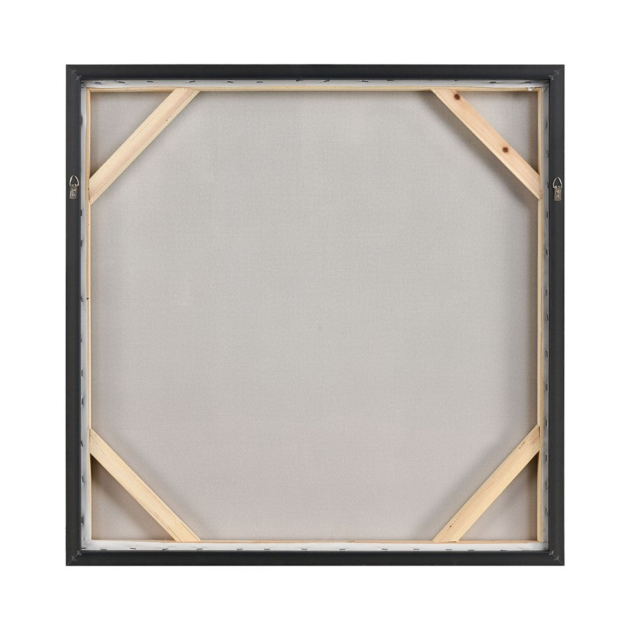 Atlas Lighting Remembrance 32.5in W Framed Wall Art | Modern Light Blue & Cream Fabric | Bedroom & Living Room Decor | Model WA11127-01