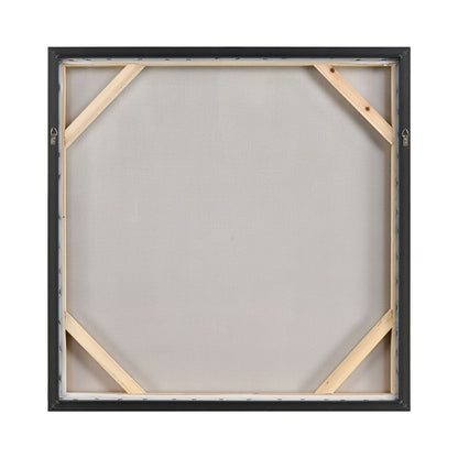 Atlas Lighting Remembrance 32.5in W Framed Wall Art | Modern Light Blue & Cream Fabric | Bedroom & Living Room Decor | Model WA11127-01