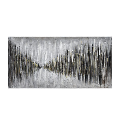 Atlas Lighting Retreat of The Grande Armee 55in Wall Art | Gray & Black Fabric | Living Room & Office Decor | 55 x 1.5 x 27.5 in | Model WA11129-01