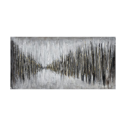 Atlas Lighting Retreat of The Grande Armee 55in Wall Art | Gray & Black Fabric | Living Room & Office Decor | 55 x 1.5 x 27.5 in | Model WA11129-01