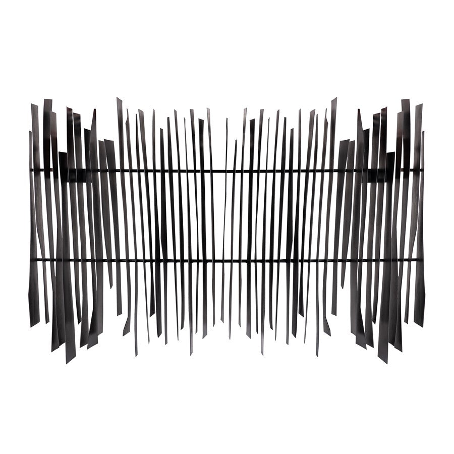 Atlas Lighting Ridge 45in Dimensional Wall Art | Aged Black Metal | Living Room & Office Statement | 45 x 6.5 x 31.5 in | Model WA11131-01