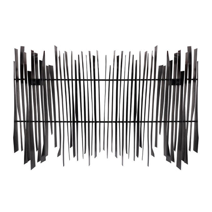 Atlas Lighting Ridge 45in Dimensional Wall Art | Aged Black Metal | Living Room & Office Statement | 45 x 6.5 x 31.5 in | Model WA11131-01