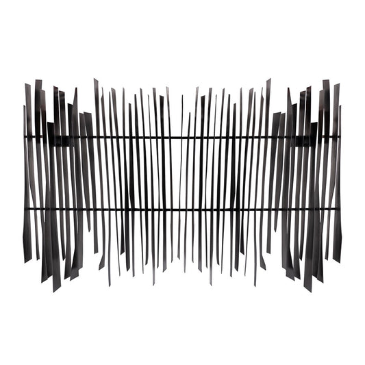 Atlas Lighting Ridge 45in Dimensional Wall Art | Aged Black Metal | Living Room & Office Statement | 45 x 6.5 x 31.5 in | Model WA11131-01