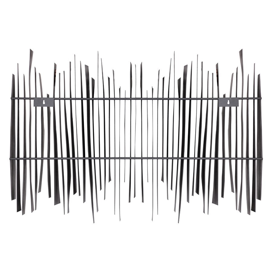 Atlas Lighting Ridge 45in Dimensional Wall Art | Aged Black Metal | Living Room & Office Statement | 45 x 6.5 x 31.5 in | Model WA11131-01