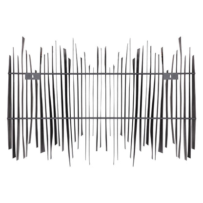 Atlas Lighting Ridge 45in Dimensional Wall Art | Aged Black Metal | Living Room & Office Statement | 45 x 6.5 x 31.5 in | Model WA11131-01