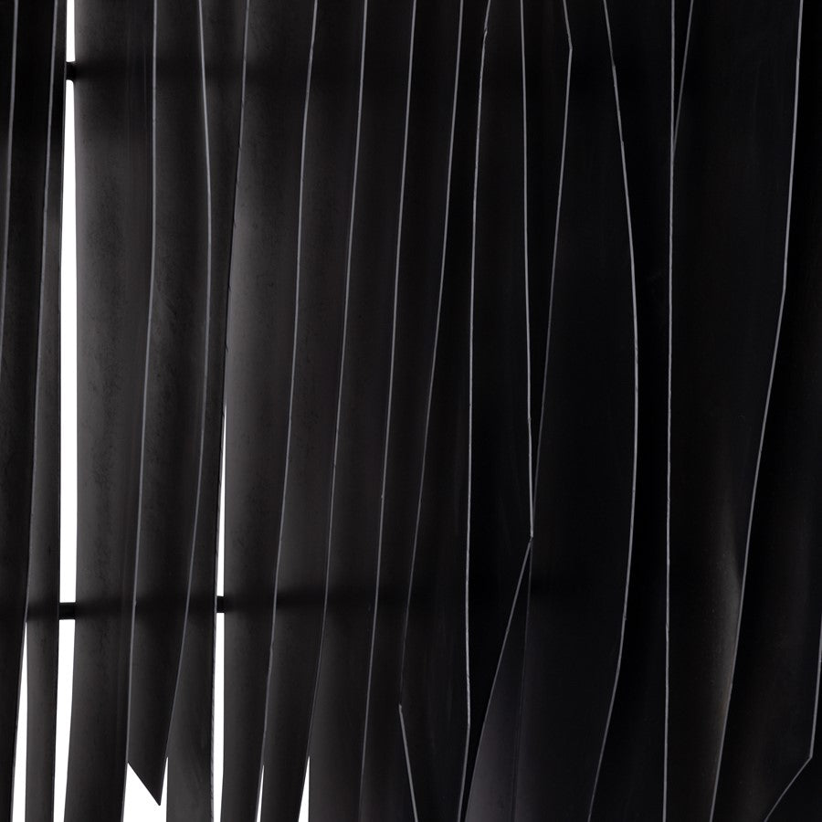 Atlas Lighting Ridge 45in Dimensional Wall Art | Aged Black Metal | Living Room & Office Statement | 45 x 6.5 x 31.5 in | Model WA11131-01