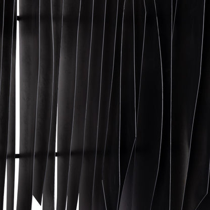 Atlas Lighting Ridge 45in Dimensional Wall Art | Aged Black Metal | Living Room & Office Statement | 45 x 6.5 x 31.5 in | Model WA11131-01