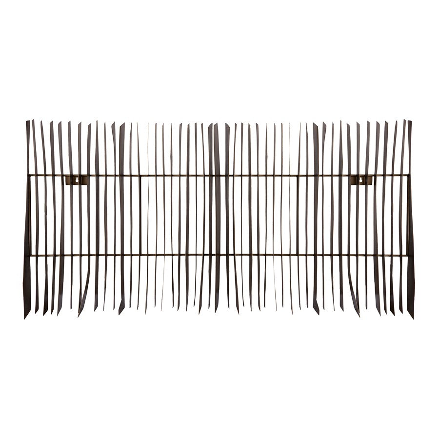 Atlas Lighting Ridge 60in Dimensional Wall Art | Aged Brass Metal | Living Room & Office Statement | 60 x 6.5 x 30 in | Model WA11132-01