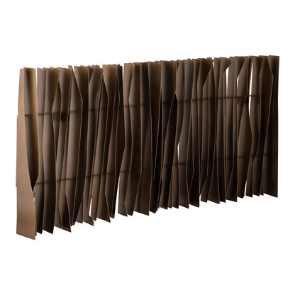 Atlas Lighting Ridge 60in Dimensional Wall Art | Aged Brass Metal | Living Room & Office Statement | 60 x 6.5 x 30 in | Model WA11132-01