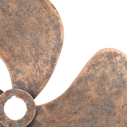 Atlas Lighting Ships Rudder Dimensional Wall Art | Antique Copper Metal | Office, Library & Great Room Decor | 23.25 x 2 x 23.25 in | Model WA11142-01