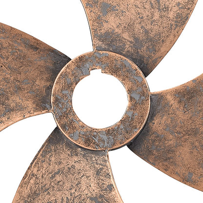Atlas Lighting Ships Rudder Dimensional Wall Art | Antique Copper Metal | Office, Library & Great Room Decor | 23.25 x 2 x 23.25 in | Model WA11142-01