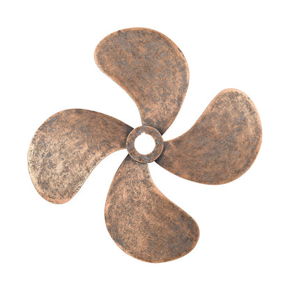 Atlas Lighting Ships Rudder Dimensional Wall Art | Antique Copper Metal | Office, Library & Great Room Decor | 23.25 x 2 x 23.25 in | Model WA11142-01
