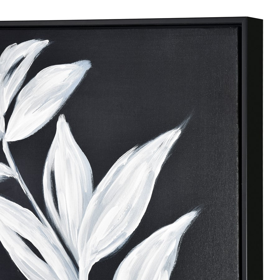 Atlas Lighting Silhouette I Framed Wall Art | Black & White Fabric on Plastic Frame | Modern Living Room & Bedroom Decor | Model WA11143-01