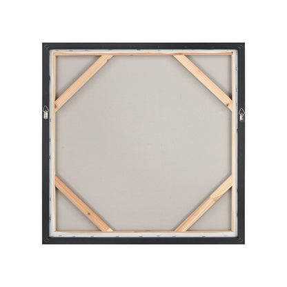 Atlas Lighting Silhouette II 24.75in Framed Wall Art | Transitional Black Fabric with White Brushstrokes | Living Room & Bedroom | Model WA11144-02