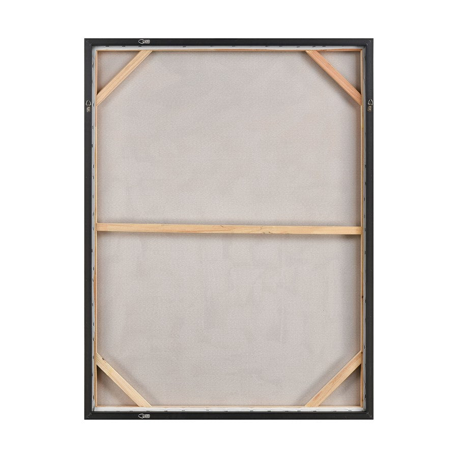 Atlas Lighting Skyline Hues 36.5in Framed Wall Art | Modern Cream & Coral Abstract Canvas | Living Room & Office Decor | Model WA11149-01